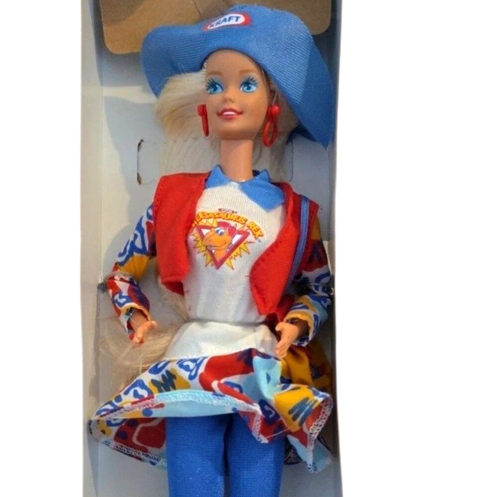 ☆1992 VINTAGE BARBIE KRAFT TREASURES CHEESASAURUS SPECIAL EDITION